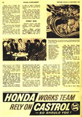 October 22 1964 Motor Cycle mag Honda Supplement article