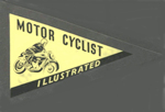 Motor Cyclist Illustrated sticker